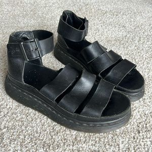 RARE Dr. Martens Clarissa Gladiator Brando Leather Strap Sandals